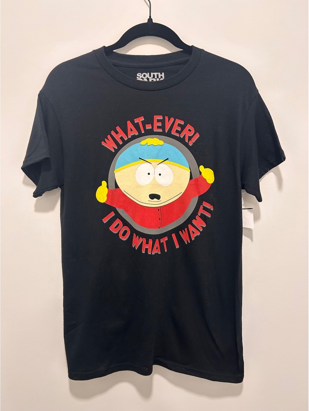 South Park What-Ever! I Do What I Want! Graphic T-Shirt Black Size S
